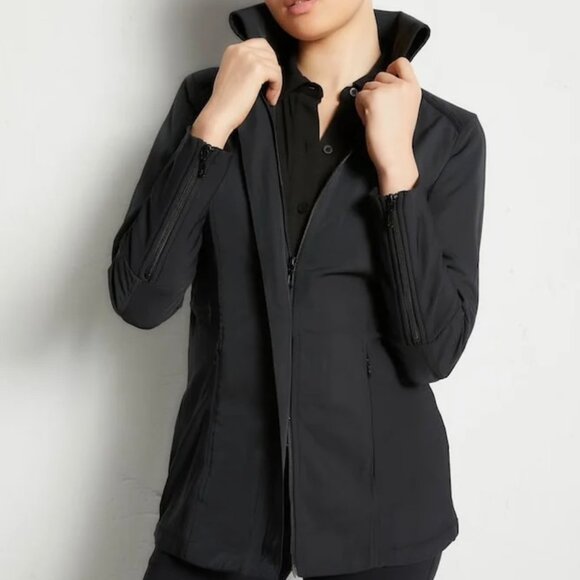 NWT Anatomie City Slick Travel Jacket Black Mid Weight Hip Length Sz XS - Picture 14 of 14